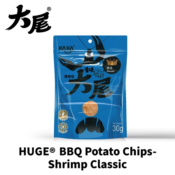 HUGE BBQ Potato Chips-Shrimp Classic 30g